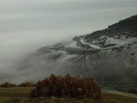 The hill in mist