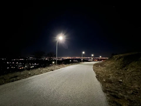 The road at night